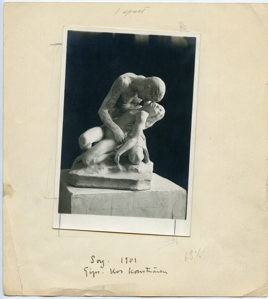 Sorg, skiss till skulpturen Douleur 1901